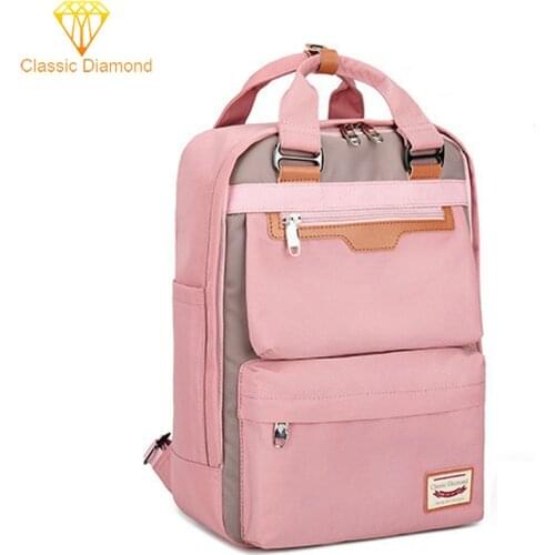 New Waterproof Nylon Backpack Travel Back Pack Campus Middle Junior School Student Backpacks For Girls Schoolbag Women Bag