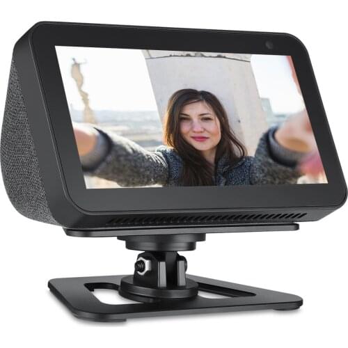 Speaker Stand for Echo Show 5/8 Alloy Table Stand Desktop Stand Mount Rack 360-degrees Rotating Speaker Mount