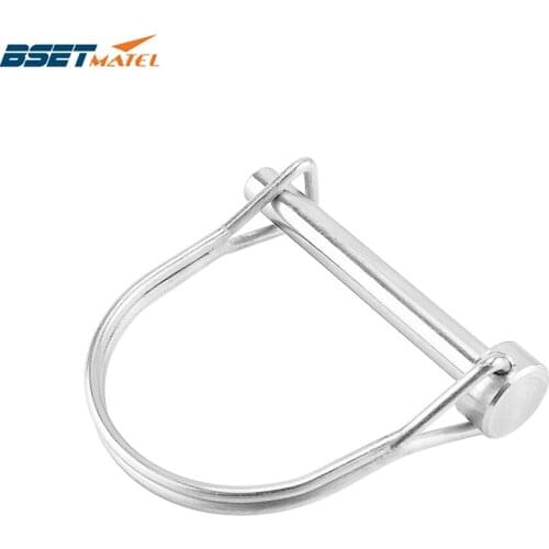 Stainless Steel 316 PTO Pin Round Arch Wire Shaft Locking Lock Pin Safety Coupler Pin Retainer Farm Trailers Wagons Lawn Garden