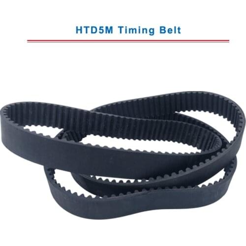 Timing belt HTD5M 475/480/490/495/500/505/510/515/520 circle-arc teeth belt width 15/20/25/30 mm teeth pitch 5mm
