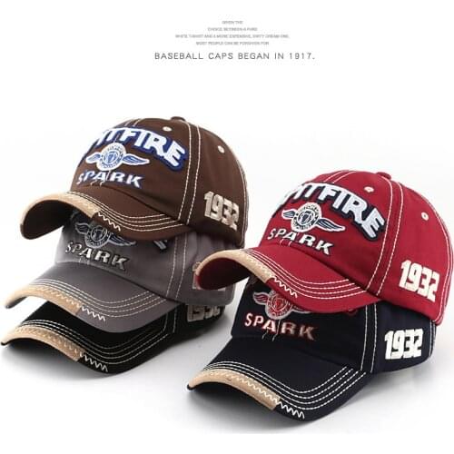 SLECKTON Retro Baseball Cap for Men and Women Fashion 1932 Embroidery Cap Dad Hats Cotton Soft Top Hat Summer Hip Hop Cap Unisex