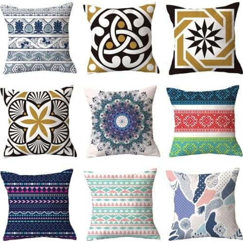 Bohemian style, personalized stripe printing, prayer, pillowcase, cushion cover, sofa, home decoration, waist cushion cover