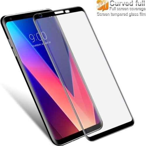 3D Curved Tempered Glass For LG V30 Full Cover 9H Protective film Screen Protector For LG V30 Plus H930 H930DS H933 H931 H932
