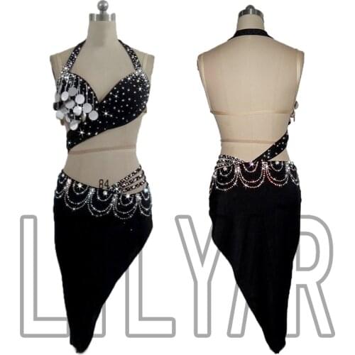 New Latin Dance Dress Competition Dress Costumes Skirt Performing Dress Adult Customize Children Red Matador Skirt Split Skirtes