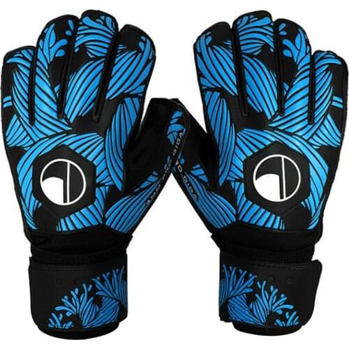 1 Pair Full Finger Guard Sports Gloves Anti-slip Wear-resistant Goalkeeper Latex Gloves