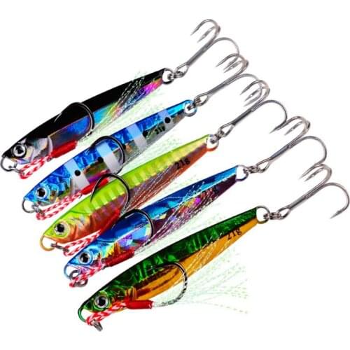 1 Pc Fishing Glow 7g/10g/14g/17g/21g Jigbait Lure Shore Cast Decoys Metal Artificial Baits Outdoor