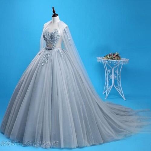 100%real light grey long cloak ball gown medieval dress Renaissance gown queen Victorian dress/Marie Antoinette/ Belle Ball