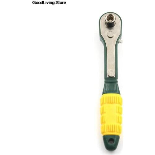 14.3*3.2 cm Multiple Function Wrench Portable 1/4" Screwdriver Quick Ratchet Socket Wrench Hand Tool