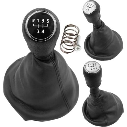 5/6 Speed For VW For Volkswagen Transporter T5 T5.1 T6 Gp 2003-2019 Gear Stick Shift Knob & Gaiter Gaitor Boot Cover Full Kit