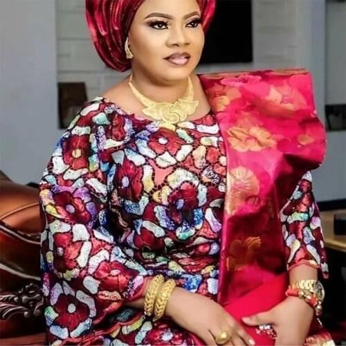 5 Yards Shiny French Net Fabric Sequins Tulle Lace Cloth African Bridal Dress Material Nigeria Tissu Dentelle Africaine Tela JN5