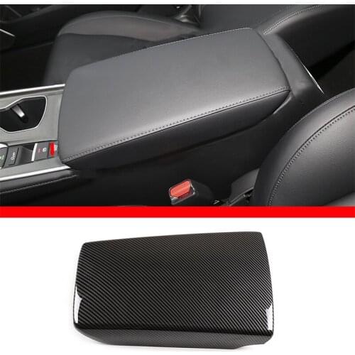 For Honda 10 Generation Accord 2017-2021 ABS Carbon Car Center Console Seat Armrest Box Protective Decoration Cover Accessories