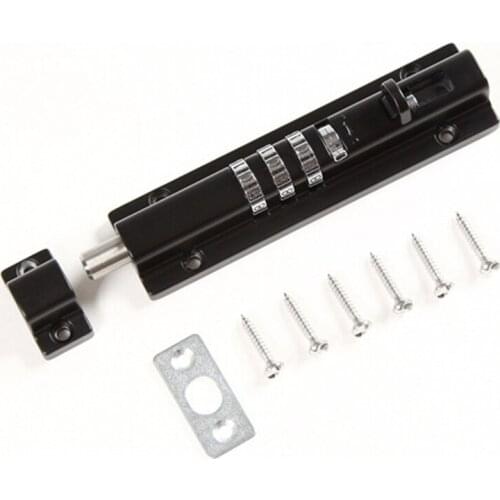 Combination Sliding Bolt Lock With Black And White Finish For Cabinet Window Gate Lock keyless door lock digital door lock