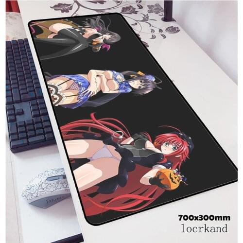High school dxd mouse pad 700x300x3mm pad mouse notbook computer padmouse large gaming mousepad gamer to keyboard mouse mats