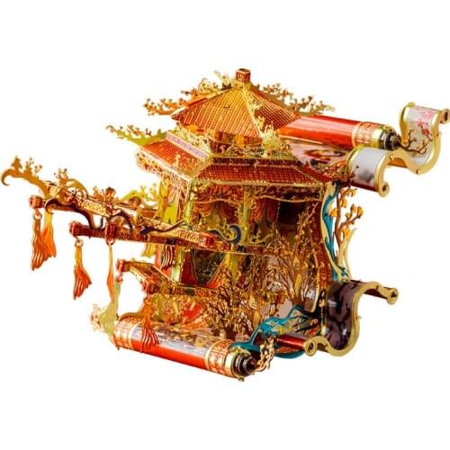Art Model MU 3D Metal Puzzle Fairy Sedan building model DIY 3D Laser Cut Assemble Jigsaw Toys Desktop decoration GIFT For Audit