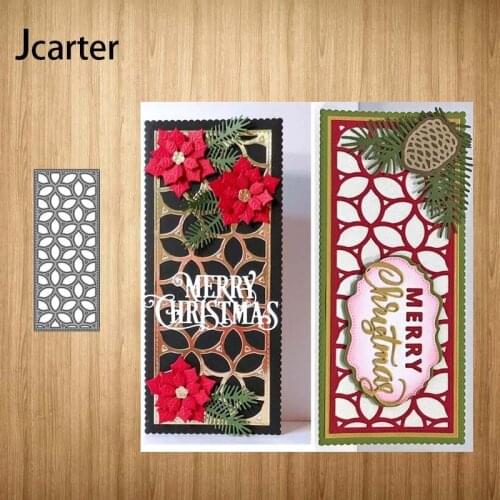 Metal Cutting Dies Rectangle Hollow Leaves for Scrapbooking Shape Stencil Craft Paper Knife Mould Blade Punch Card Make Decor