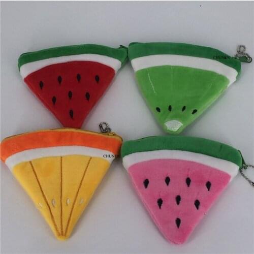 Multi-Colors, Sweet fruit Plush Purse - 11CM Approx. Fruit Plush Toy Purse , plush purse