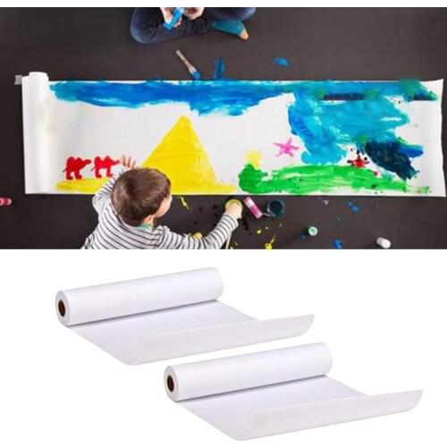 2Pcs Kids Painting Drawing Easel Paper Recyclable DIY for Gift Wrapping 45cm