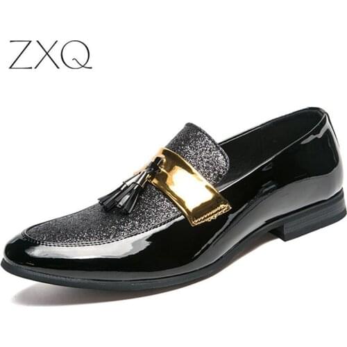 Men Tassel Summer Microfiber Leather Loafers Shoes Luxury Brand Italian Design Wedding Comfortable Male Footwear Loafers Shoes