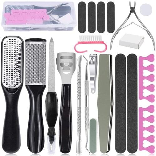Professional 21 in 1Pedicure Kit, Pedicure Tools Set for Foot Clean Care, Foot File Callus Remover, Rasp Care Kits, Cuticle Care