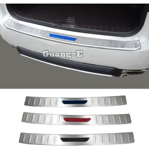 For Toyota Prius PHV 2017 2018 2019 car sticker Stainless steel Back Rear Pedal Door Scuff Plate Frame outside Threshold Trunk