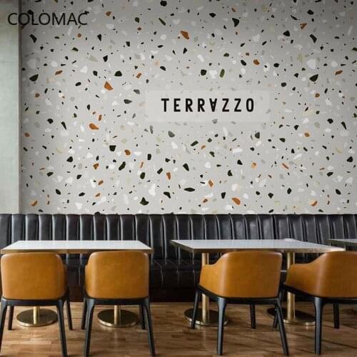 Colomac Custom Nordic Minimalist Clothing Store Wallpaper 3d Imitation Terrazzo Background Mural Wall Decoration Drop Shopping
