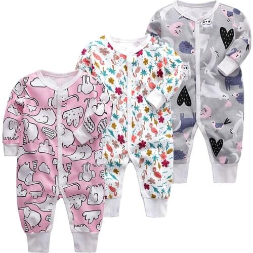 Newborn Babies Sleepwear Baby Boys Girls Blanket Sleepers Infant Long Sleeve 3 6 9 12 18 24 Months baby Pajamas clothes