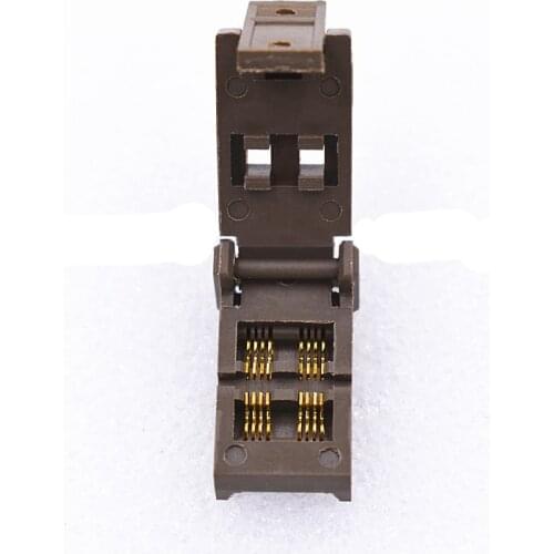SOT23-8L Burn in socket pin pitch 0.65mm IC body size 1.6mm clamshell test programming adapter original socket