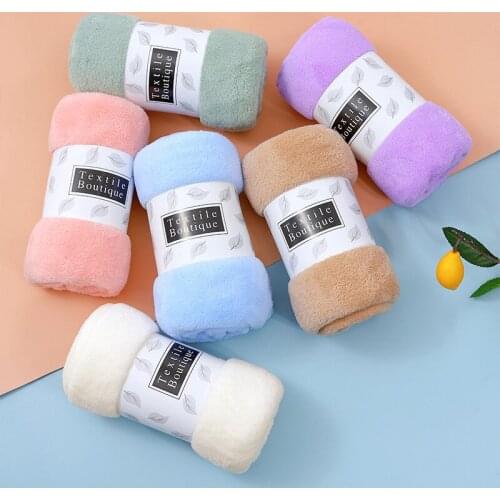 Coral Fleece Face Towel Microfiber Bath Towels Adult Thickened Absorbent Towel 70x140cm Beach Towel Cooling Towel