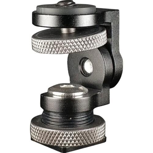 Portable 360 Panoramic Hot Shoe ball head Monitor Base Mount Bracket Holder Universal for DSLR Cameras LED Video Lights