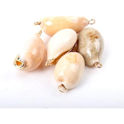 Gold plating Aquarium Beach Nautical DIY conch Colorful Natural Seashells Decorations Scallop conch Crafts Decor Ornament 5Pcs