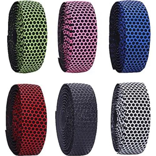Bicycle Handle Strap Bicycle Accessories Honeycomb Silicone Car Strap Hexagon Print Road Bike Handlebar Strap