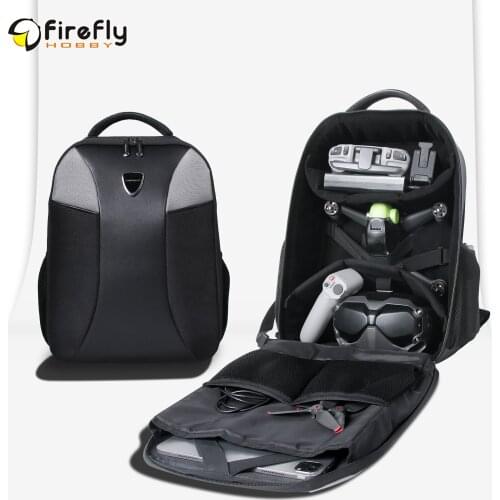 Sunnylife Drone Backpack DIY Large Capacity Travel Bag for DJI FPV Combo Goggles V2 Remote Controller 2 Motion Controller