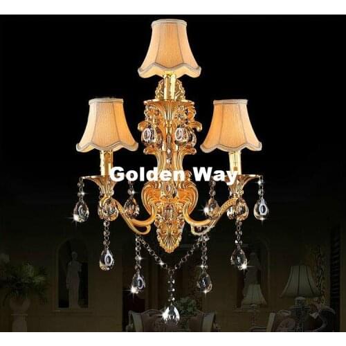 Modern Golden/Silver Wall Lamp Decora Bronze Wall Sconce Interior Wall Lights Decorative E14 Wall Sconces For Bedroom Lighting