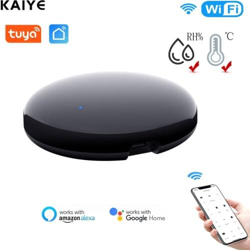 Tuya Smart Universal WIFI IR Remote Control With Temperature Humidity Sensor Infrared Controller For TV AC & Alexa,Google Home