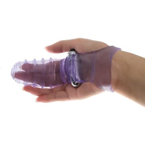 Finger Sleeve Vibrator G Spot Massage Clit Stimulate Female Masturbator Sex Toys For Women Lesbian Orgasm Adult Products