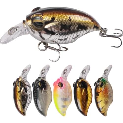 1pcs 60mm 8.5g Crank Fishing Lure Wobbler Floating Artificial plastic Hard Bait Trout Crankbait Bass Pike Fishing Accessories