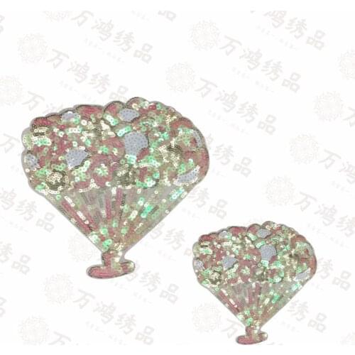 10pcs/lot Large Sequin Balloon Shell Embroidery Patch Clothing Decoration Sewing Accessories Diy Applique