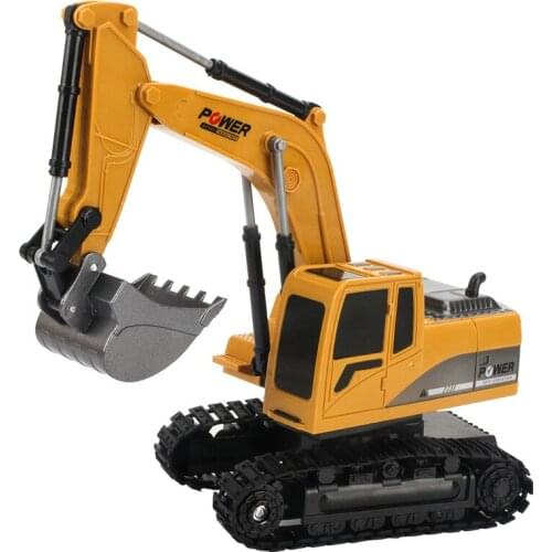2.4Ghz 6 Channel 1:24 RC Excavator toy RC Engineering Car Alloy and plastic Excavator RTR For kids Christmas gift