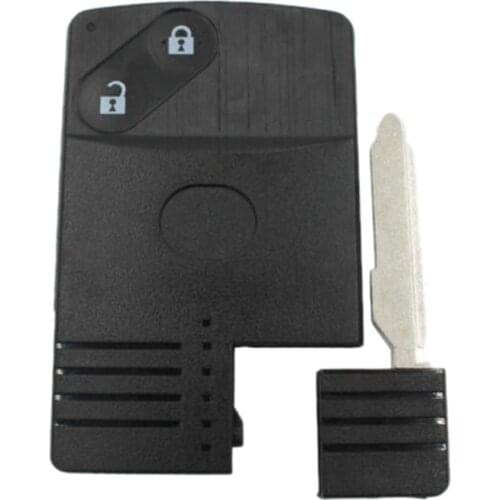 2 Button Smart Card Remote Key Shell Case for Mazda 5 6 CX-7 CX-9 RX8 Miata