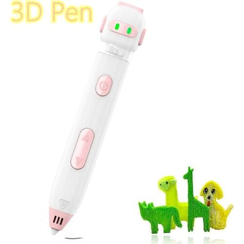 3D Pen With PCL Filament Low Temperature DIY Painting Graffiti Kids Drawing Pen for Children Painting Handmade Gift