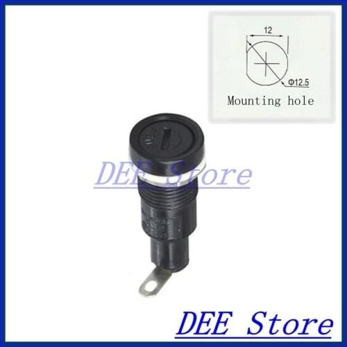 5x20 fuse block fuse holder Panel Mount fuseholder fuse holders for 5*20mm cylindrical Glass Tube/Ceramics fuse