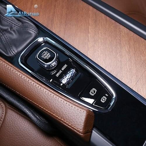Airspeed for Volvo XC60 XC90 S90 V90CC Accessories Car Interior Stickers Gear Handbrake Button Cover Trim Decoration Car Styling