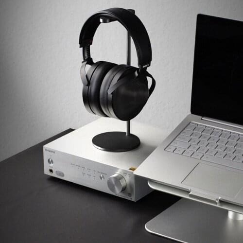 Aluminum Headphone Stand Rack Sturdy Non-Slip Metal Gaming Headset Earphone Holder Hanger with Solid Base for Table Desk Display