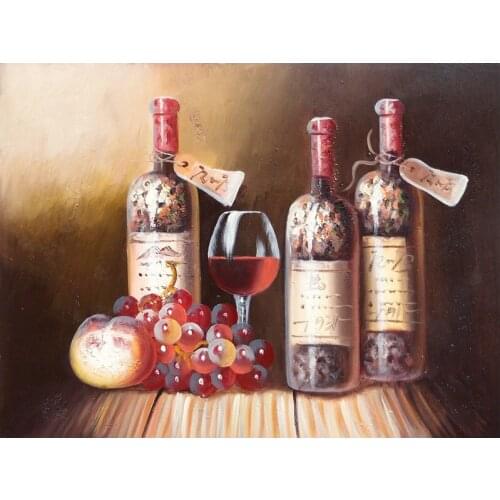 RICH COLOR Wine Oil Painting Hand Made on Canvas Painting for Home Decor RCP1710