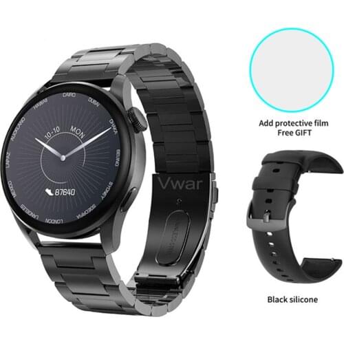 Watch 3 Pro Mens Smart Watch IP68 waterproof Wireless Charging Electronic Clock Monitor Men Gift Reloj Inteligente For Huawei