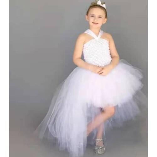 Black and White Kids Tutu Dresses for Girls Knee Length Halloween Costumes for Toddler Girls Children Summer Autumn Clothes