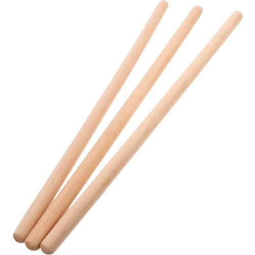 3pcs Wood Yoga Stick Back Support Rod Humpback Corrector Rod Wooden Fitness Rod