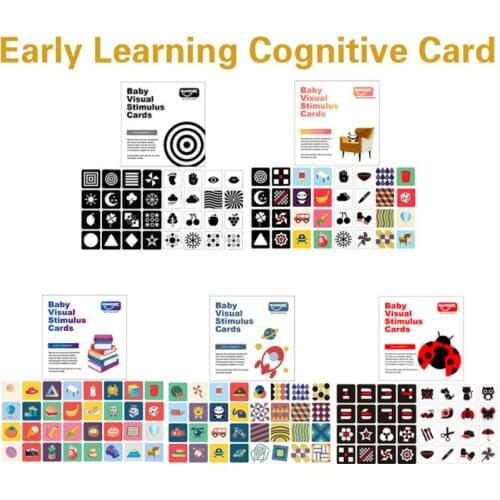 Baby Visual Stimulation Training Early Education Card Color Shape Animal Cognitive Toy Black And White Card Baby Montessori Toy