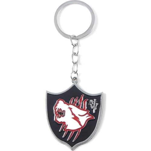 Game R Evil 8 Village Keychain The Hound Wolf Squad Shield Key Chain for Women Men Fans Cool Car Keyring Jewelry