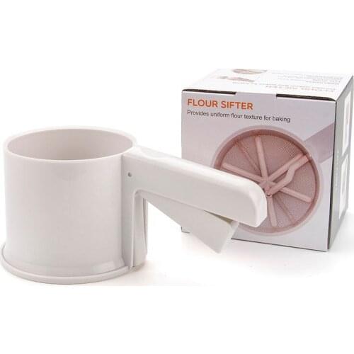 Baking Tools Manual Flour Screen Pp Baking Manual Flour Screen Semi Automatic Convenient Hand Held Flour Filter